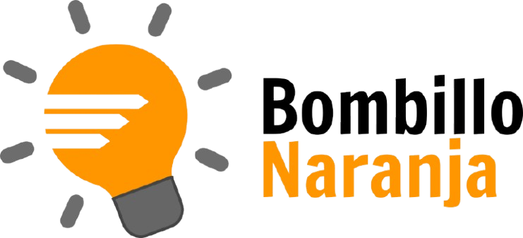 Bombillo naranja agencia digital